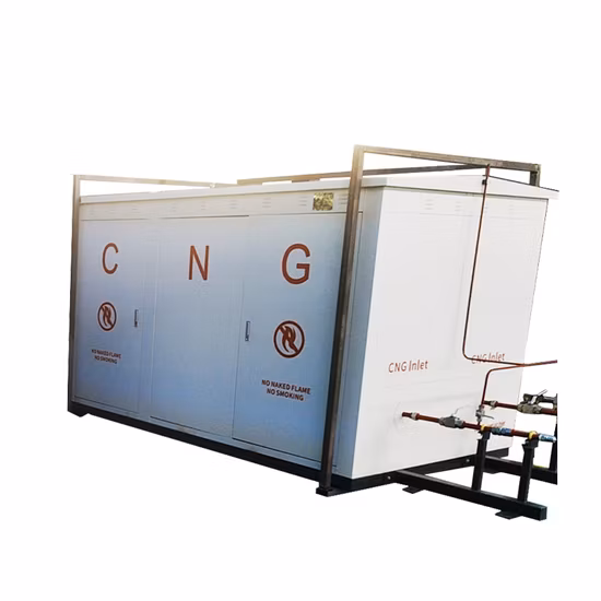 Skid regulador de pressão de gás industrial