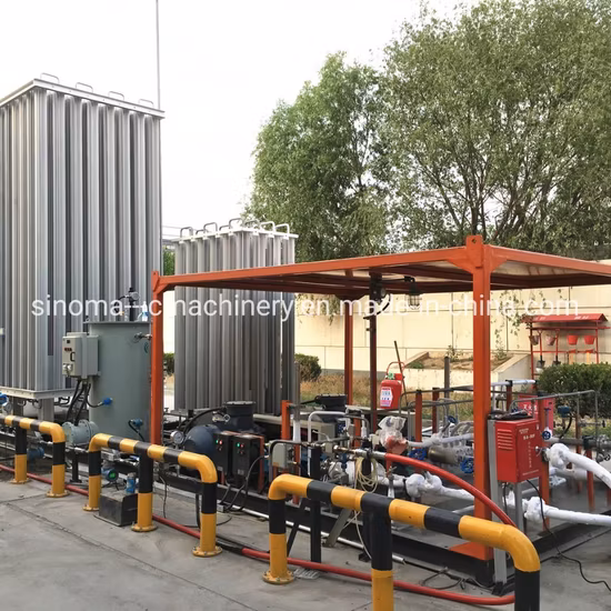 Estação de bomba vaporizadora de planta de regaseificação de GNL Equipamento de estação de enchimento de tanque de GNL Bomba criogênica de posto de gasolina Lcng