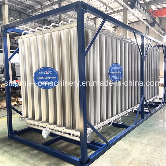 Vaporizador de ar ambiente de gás industrial com padrão ASME